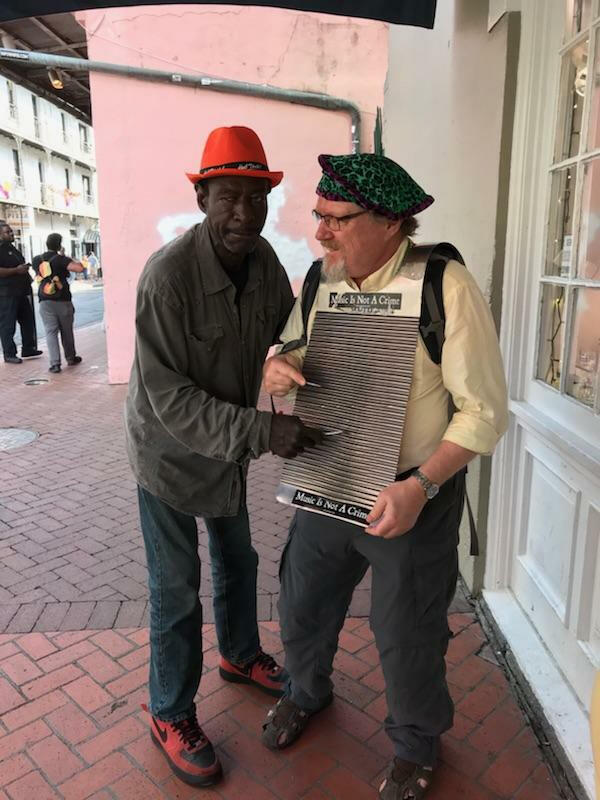 Playing on a rainy day with Pete. He tutored me in the use of his board. 2018, Pete and David P. Pete and friends